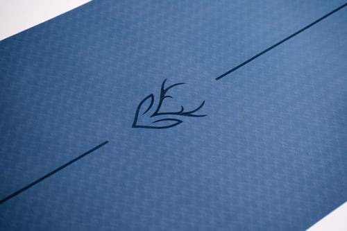 حصيرة يوغا مزدوجة اللون (ازرق - سماوي)