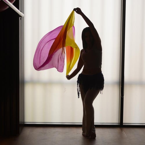 شال حرير صافي 100% بتدرجات جميلة