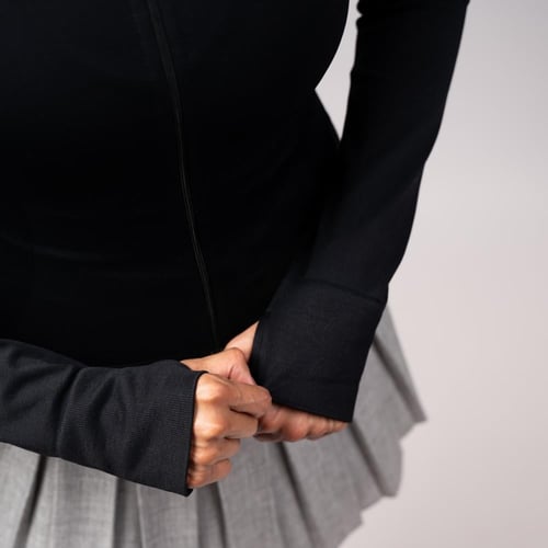 جاكيت بتصميم عازل ( أسود)