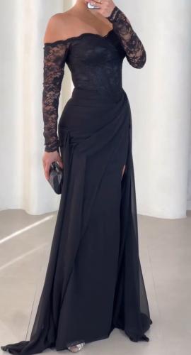 فستان سهرة دانتيل جذاب