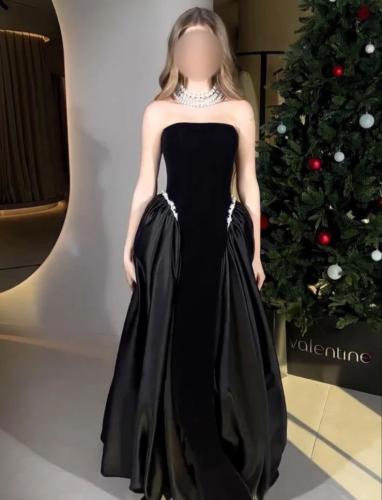 فستان سهرة طويل اوف شولدرز فخم