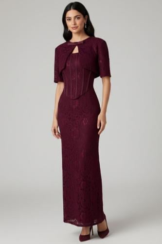 فستان كورسيه طويل