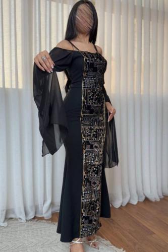 فستان تراثي أنيق ناعم