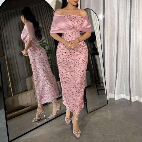 فستان سهرة ناعم راقي