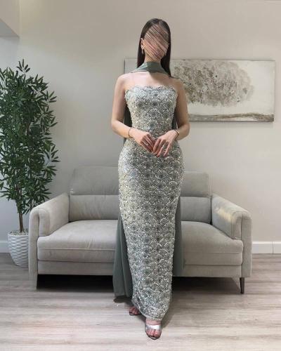 فستان كلفةصدف تطريز وخرز ولول