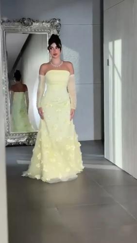 فستان سهرة انيق مورد