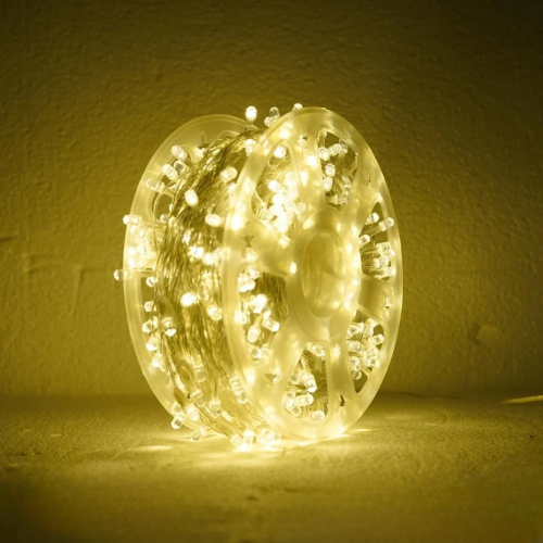 حبل إضاءة LED أصفر – طول 100 متر