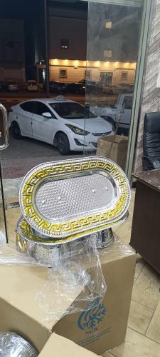 صينية فواكه ستيل مقاس 30*57