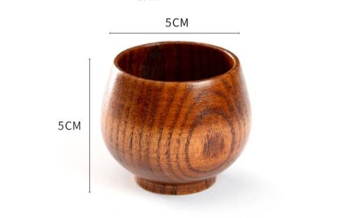 أكواب خشبية بأشكال مختلفة -- 12 خيار مختلف--