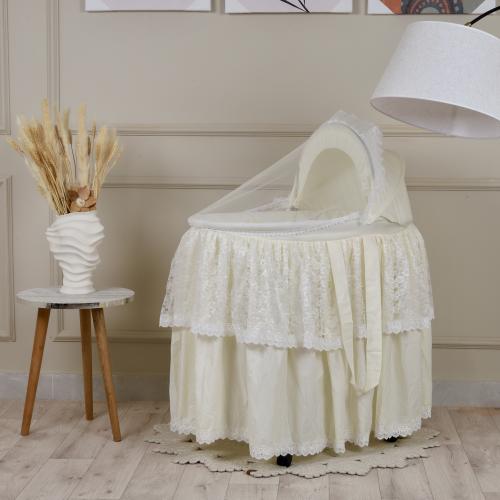 شيال حديد قطن سكري مزين بدانتيل فاخر