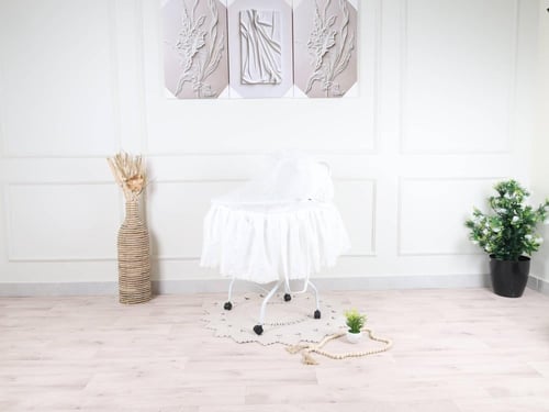 شيال حديد قطن سكري مزين بدانتيل فاخر