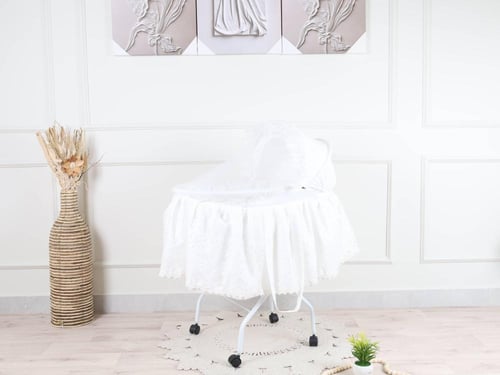 شيال حديد قطن سكري مزين بدانتيل فاخر