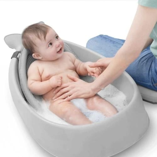 حوض استحمام للمواليد رمادي