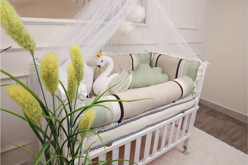 مفرش طفل معا جوانب محدد بالوان ع حسب الطلب