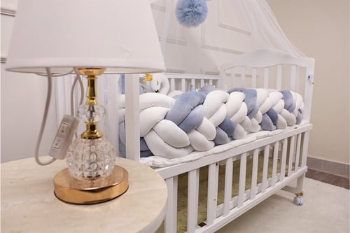 مفرش ضفيرة بقماش المُخمل الفاخر لونين (الوان حسب ا...