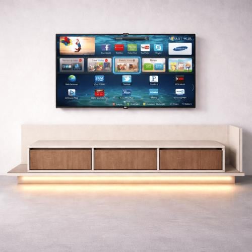 Modern TV table with lower LED lighting | Luxuriou...
