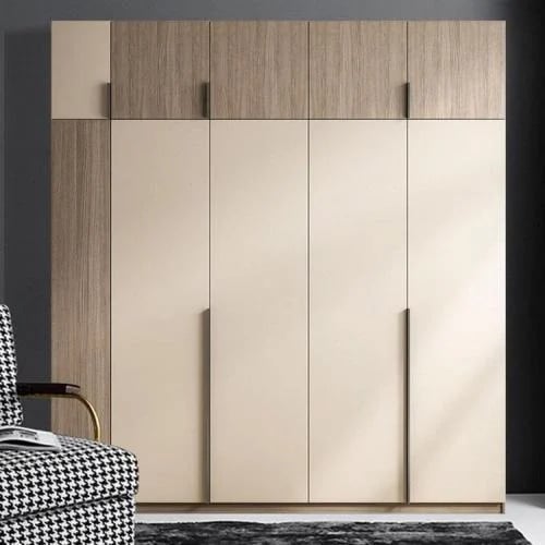 Modern clothes wardrobe 4 hinged doors and accesso...