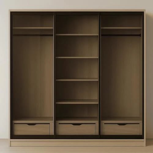 Modern clothes wardrobe 3 doors with zipper | Widt...