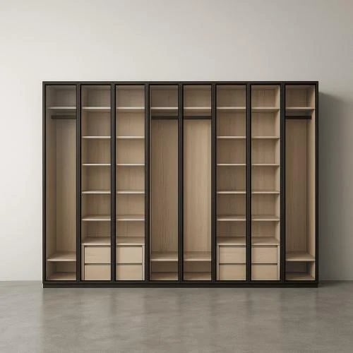 Modern clothes wardrobe 8 hinged doors | Width 320...
