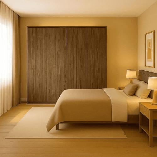 Clothing wardrobe | 180 cm × 200 cm | 4 hinged doo...