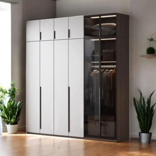 Luxury wardrobe | 6 hinged doors | Width 300 cm ×...
