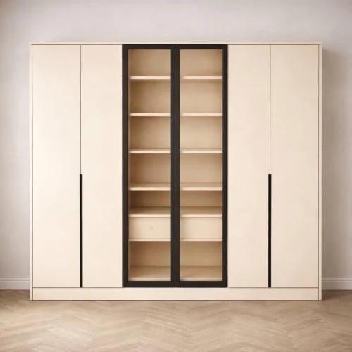 Modern clothes wardrobe 6 hinged doors | Width 270...
