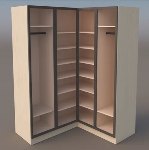 Corner wardrobe | Spanish chipboard wood | 10-year...