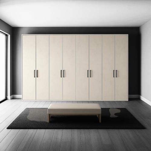 Modern clothes wardrobe 8 hinged doors | Width 360...
