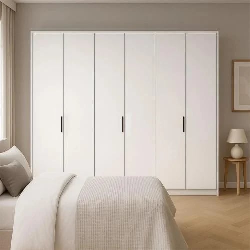 White wardrobe | 270 cm x 220 cm | 6 hinged doors...