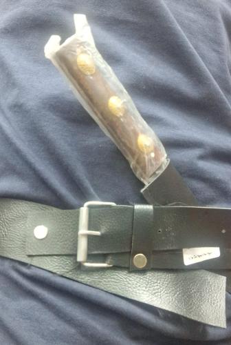 سكين مبرد كبير مع حزام