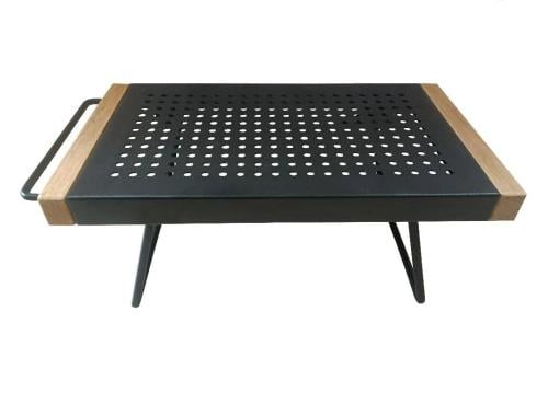 طاولة حديد وخشب F119