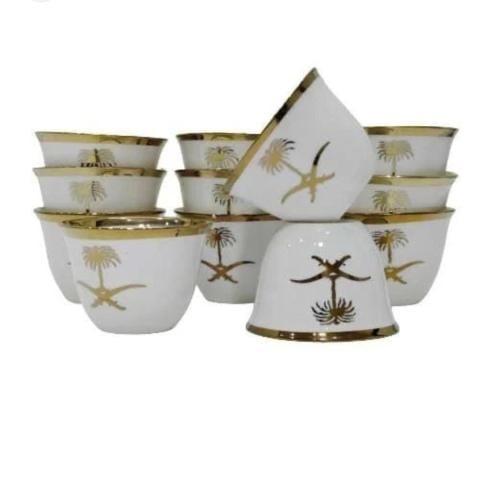 فناجيل قهوة سيفين ونخلة كبير