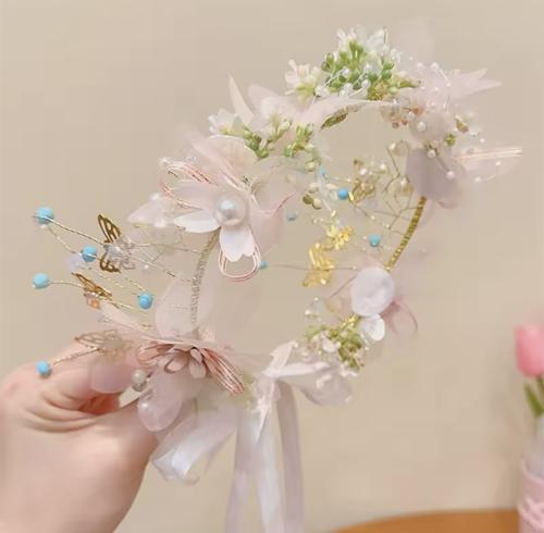 تاج لتزيين الشعر قماشي