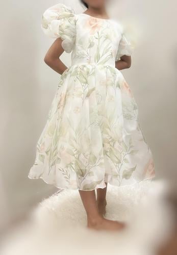 فستان صباحي أنيق - تفاحي