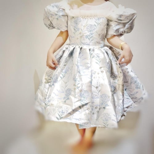 فستان فيكتوري - سماوي