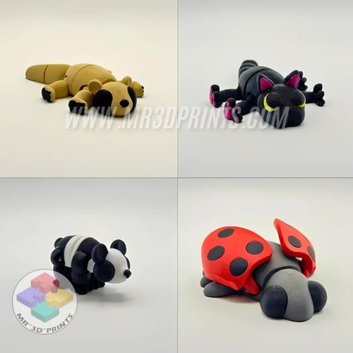 مجسمات حيوانات ميني متحركة