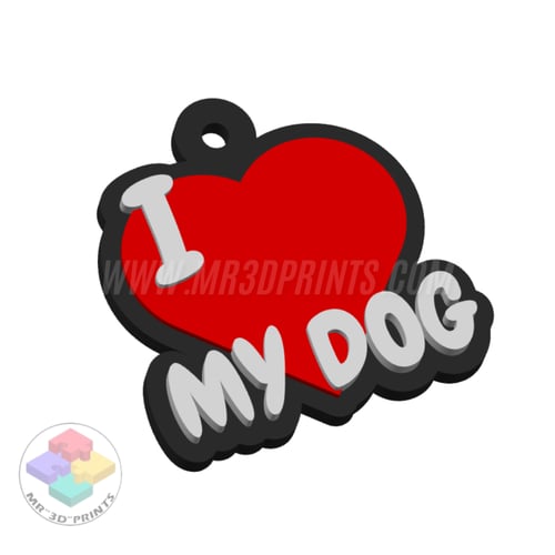 ميداليات (I LOVE) متنوعة وحسب الطلب