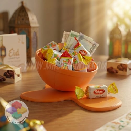 صحن حلوى على شكل (حلوى مصاص)