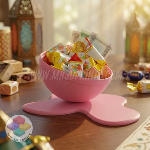 صحن حلوى على شكل (حلوى مصاص)