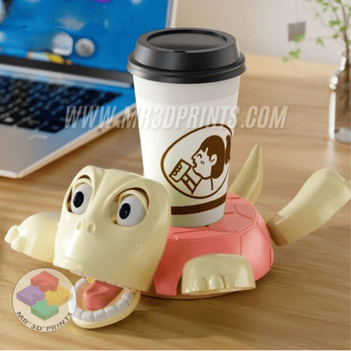 قاعدة مشروبات على شكل سلحفاة