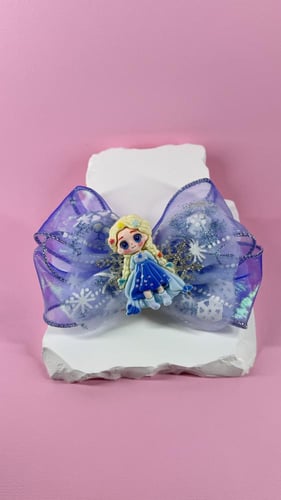 توكة بقماش شيفون مزينة بمجسم فروزن