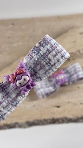 توكات قماش ابيض وموف