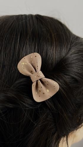 توكات جلد بني منقط بلون نحاسي لامع