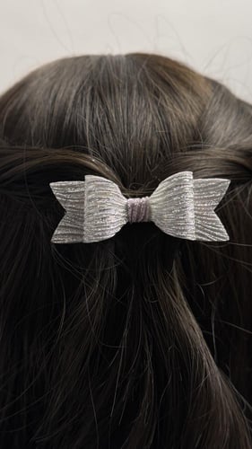 توكات قماش لامع مقوى فضي متدرج مع بنفسجي و ذهبي