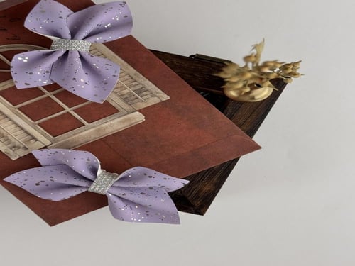 توكة جلد بنفسجي ناعم