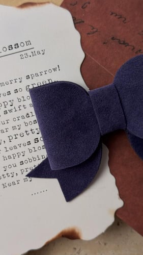 توكة جلد مخمل بنفسجي