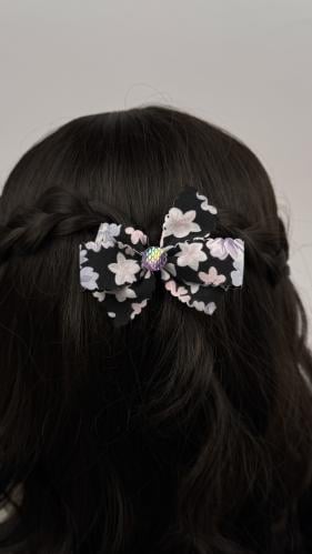 توكة شرايط أسود مشجر ببنفسجي