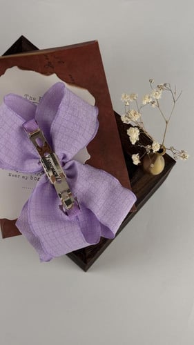 توكة شرايط بنفسجي مزينة بفص لولو وكرستال