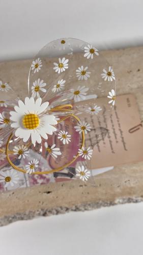 بكلة مطاط برسومات زهرة الاقحوان