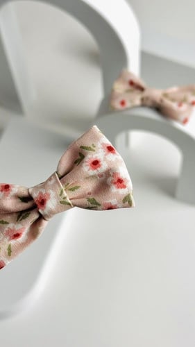 توكة قماش مشجر لون وردي